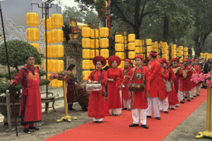 Tái hiện nghi lễ “Tống cựu nghinh tân” tại Hoàng thành Thăng Long