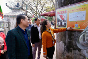 Kiểm tra công tác tổ chức lễ hội tại đền Đức Thánh Cả, xã Hòa Xá