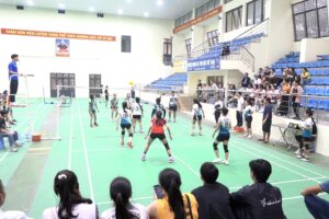 Hơn 100 vận động viên tham gia Giải Bóng chuyền hơi nữ xã Thanh Oai mở rộng năm 2026
