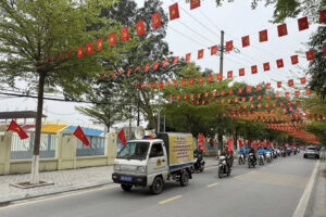 Đan Phượng tổ chức tuyên truyền lưu động hướng tới Ngày bầu cử đại biểu Quốc hội khóa XVI và HĐND các cấp
