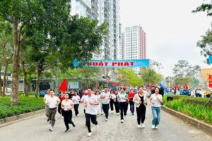 Phường Hoàng Mai tổ chức Ngày chạy Olympic vì sức khỏe toàn dân năm 2026, phát động Giải chạy Hànộimới – Vì hòa bình năm 2026