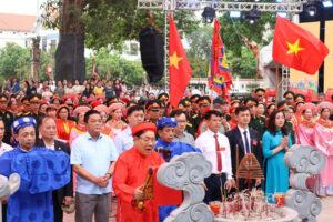 Xã Mê Linh tổ chức lễ kỷ niệm 1986 năm Ngày khao quân ra trận của Nữ tướng Hồ Đề