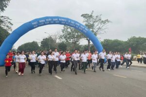 Sôi nổi Ngày chạy Olympic vì sức khỏe toàn dân tại xã Thuận An