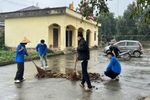 Xuân Mai ra quân tổng vệ sinh môi trường phục vụ bầu cử