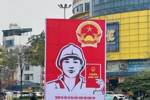 Phường Xuân Đỉnh đẩy mạnh tuyên truyền chào mừng ngày bầu cử