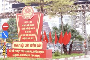 Phường Chương Mỹ tưng bừng chào mừng Ngày bầu cử đại biểu Quốc hội khóa XVI và đại biểu HĐND các cấp