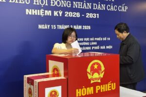 Tính đến 22h ngày 15/3: 99,54% cử tri Hà Nội đã tham gia bầu cử