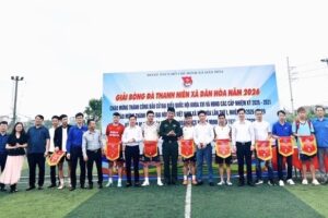 Khai mạc Giải Bóng đá thanh niên xã Dân Hòa năm 2026