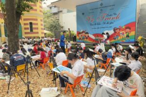 Phường Cửa Nam: Lan tỏa văn hóa đọc qua những nét vẽ sáng tạo