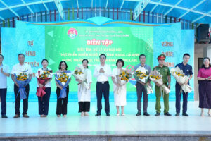 Phường Láng tổ chức diễn tập điều tra, xử trí vụ ngộ độc thực phẩm