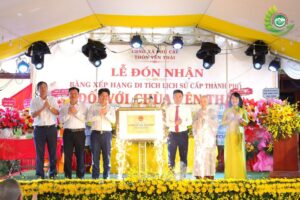 Xã Phú Cát: Lễ đón nhận Bằng xếp hạng Di tích lịch sử văn hóa cấp Thành phố Chùa Yên Thái