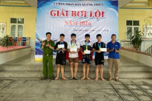 Xã Ứng Thiên tổ chức thành công Giải bơi lội thiếu niên và nhi đồng năm 2026