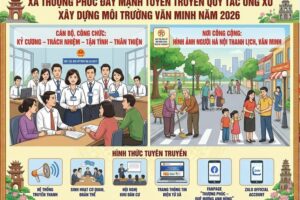 Xã Thượng Phúc đẩy mạnh tuyên truyền 2 Quy tắc ứng xử