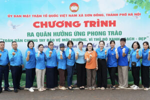 Xã Sơn Đồng ra quân hưởng ứng phong trào “Toàn dân chung tay bảo vệ môi trường, vì Thủ đô xanh – sạch – đẹp”
