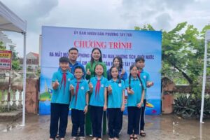 Tuổi trẻ phường Tây Tựu chung tay phòng, chống đuối nước cho trẻ em