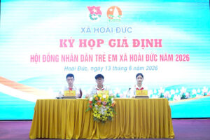 Xã Hoài Đức tổ chức thành công Kỳ họp giả định Hội đồng Nhân dân trẻ em năm 2026