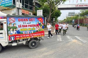 Xã Đan Phượng tổ chức Giải chạy phong trào lan tỏa thông điệp xây dựng địa bàn không ma túy