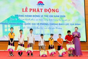 Phường Long Biên triển khai nhiều hoạt động hưởng ứng Tháng hành động vì trẻ em và Tháng hành động quốc gia về phòng, chống bạo lực gia đình năm 2026