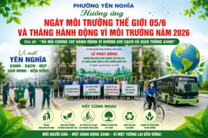 Phường Yên Nghĩa đẩy mạnh các hoạt động bảo vệ môi trường trong tháng 6