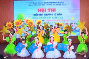 Rộng ràng Hội thi Thiếu nhi tuyên truyền giới thiệu sách, múa hát tập thể và ca khúc măng non phường Từ Liêm năm 2026