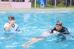 Quốc Oai khai mạc lớp phổ cập bơi cho học sinh các trường tiểu học trên địa bàn