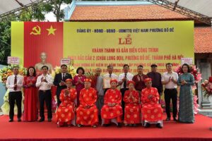 Phường Bồ Đề khánh thành, gắn biển công trình tu bổ di tích chùa Bắc Cầu 2