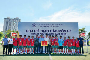 Đoàn vận động viên xã An Khánh ghi dấu ấn tại Giải Thể thao hè thành phố Hà Nội năm 2026