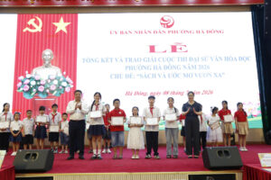 Cuộc thi Đại sứ Văn hóa đọc lan tỏa tình yêu sách trong học sinh phường Hà Đông