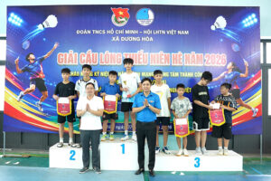 Xã Dương Hòa tổ chức bế mạc Giải Cầu lông thiếu niên hè năm 2026