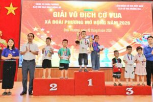237 kỳ thủ tham dự Giải vô địch Cờ Vua xã Đoài Phương mở rộng năm 2026