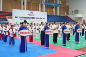 Hơn 300 vận động viên tranh tài Giải Taekwondo Hà Nội mở rộng năm 2026