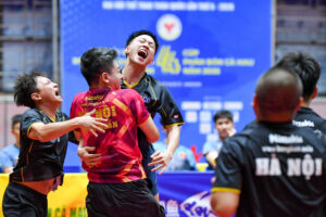 Bóng bàn nam Hà Nội giành Huy chương Vàng đồng đội tại Đại hội thể thao toàn quốc 2026