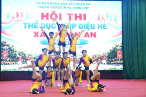 Sôi nổi Hội thi Thể dục nhịp điệu hè xã Thuận An năm 2026
